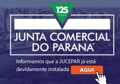 Informamos que a JUCEPAR - Junta Comercial do Estado do Paraná, já está devidamente instalada em Foz
